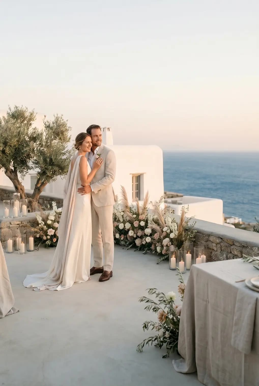 Wedding couple in Greece